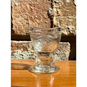 Vintage E-Z Eye wash Glass Cup Eye Bath Apothecary Medical